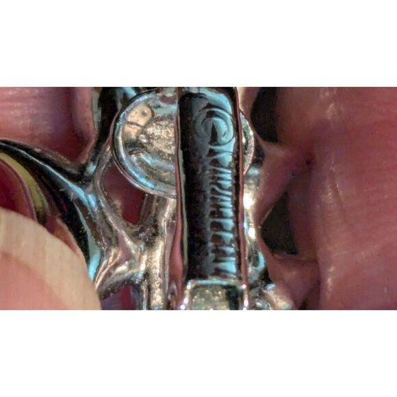 Vintage Sarah Coventry Rhinestone Flower Brooch & Clip-On Earrings Set - Picture 7 of 8